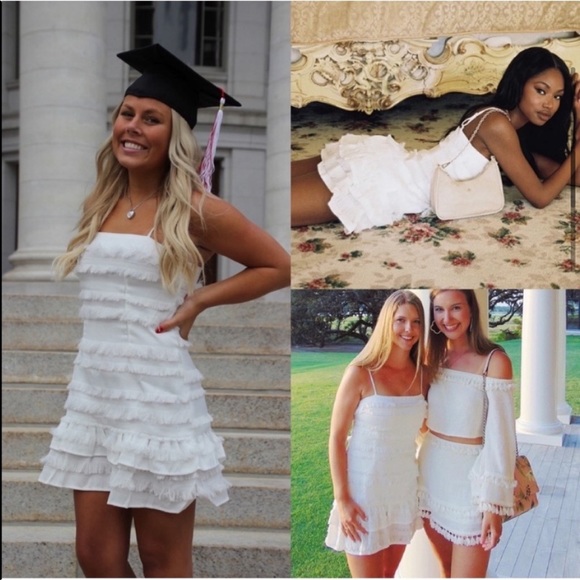 Princess Polly Molina White Ruffle Fringe Detail Mini Dress - Picture 11 of 13